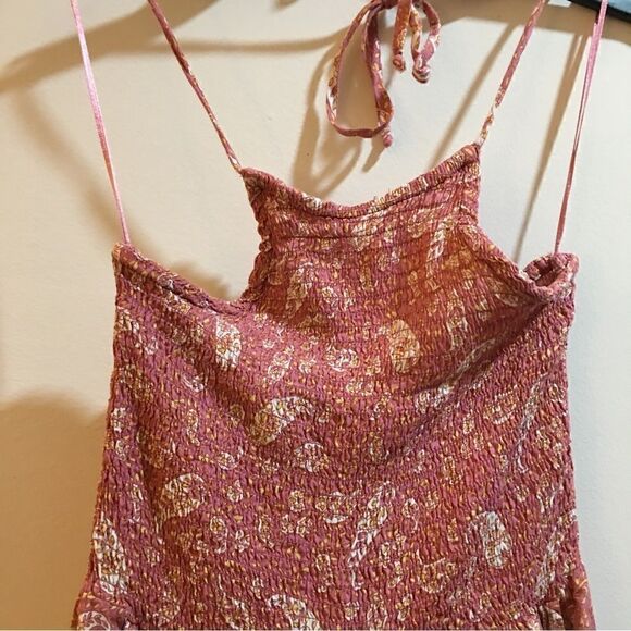 Patrons Of Peace Tube Top Halter pocket jumper! Mauve Pink - Picture 4 of 8